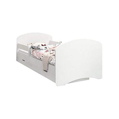 Happy Babies LIT D'ENFANT DOUBLE FACE AVEC TIROIR Design moderne avec bords sécurisés et matelas en mousse antichute 7 cm (Sans motif, 160/80) - Publicité Happy Babies LIT D'ENFANT DOUBLE FACE AVEC TIROIR Design moderne avec bords sécurisés et matelas en mousse antichute 7 cm (Sans motif, 160/80) - Publicité