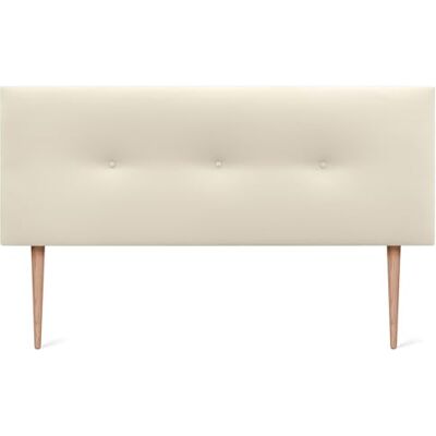 DHOME Tête de lit en Similicuir ou Tissu acualine uni avec Boutons avec Pieds Haut DE Gamme Tête de lit de Luxe tapissée (Similicuir Vanille, 145x105cm (Lits 120/135/140)) - Publicité DHOME Tête de lit en Similicuir ou Tissu acualine uni avec Boutons avec Pieds Haut DE Gamme Tête de lit de Luxe tapissée (Similicuir Vanille, 145x105cm (Lits 120/135/140)) - Publicité