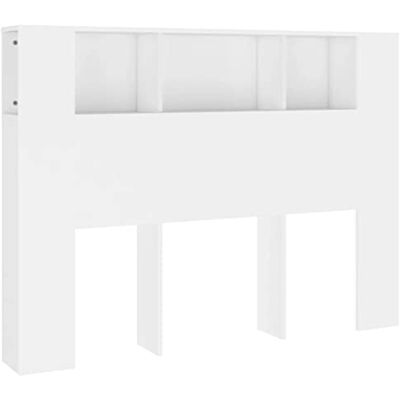 Tête de lit blanche vidaXL 140x18,5x104,5 cm - Tête de lit - Publicité Tête de lit blanche vidaXL 140x18,5x104,5 cm - Tête de lit - Publicité
