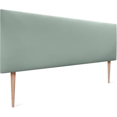 DHOME Tête de lit en Similicuir ou Tissu AQUALINE Tête de lit Lisse Tête de lit tapissée Lit de Luxe (Similicuir Vert Eau, 135cm avec Pieds (Lits 120/135/140) - Publicité DHOME Tête de lit en Similicuir ou Tissu AQUALINE Tête de lit Lisse Tête de lit tapissée Lit de Luxe (Similicuir Vert Eau, 135cm avec Pieds (Lits 120/135/140) - Publicité
