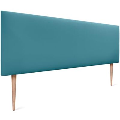 DHOME Tête de lit en Similicuir ou Tissu AQUALINE Tête de lit Lisse Tête de lit tapissée Lit de Luxe (Similicuir Turquoise, 145cm avec Pieds (Lits 120/135/140)) - Publicité DHOME Tête de lit en Similicuir ou Tissu AQUALINE Tête de lit Lisse Tête de lit tapissée Lit de Luxe (Similicuir Turquoise, 145cm avec Pieds (Lits 120/135/140)) - Publicité