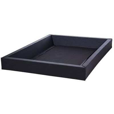 Beliani Cadre pour Matelas Double à Eau 140 x 200 x 20 cm en Mousse Noir Moderne SIMPLE - Publicité Beliani Cadre pour Matelas Double à Eau 140 x 200 x 20 cm en Mousse Noir Moderne SIMPLE - Publicité