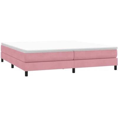 vidaXL Sommier à Lattes de lit sans Matelas Rose 200x220 cm Velours, lit, sommier, lit en Velours, Meuble de Chambre à Coucher, lit Double - Publicité vidaXL Sommier à Lattes de lit sans Matelas Rose 200x220 cm Velours, lit, sommier, lit en Velours, Meuble de Chambre à Coucher, lit Double - Publicité