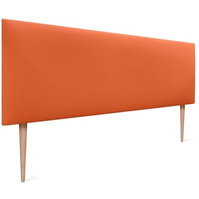 DHOME Tête de lit en Similicuir ou Tissu AQUALINE Tête de lit Lisse Tête de lit tapissée Lit de Luxe (Similicuir Orange, 145cm avec Pieds (Lits 120/135/140) - Publicité DHOME Tête de lit en Similicuir ou Tissu AQUALINE Tête de lit Lisse Tête de lit tapissée Lit de Luxe (Similicuir Orange, 145cm avec Pieds (Lits 120/135/140) - Publicité