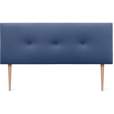 DHOME Tête de lit en Similicuir ou Tissu acualine uni avec Boutons avec Pieds Haut DE Gamme Tête de lit de Luxe tapissée (Similicuir Bleu, 145x105cm (Lits 120/135/140)) - Publicité DHOME Tête de lit en Similicuir ou Tissu acualine uni avec Boutons avec Pieds Haut DE Gamme Tête de lit de Luxe tapissée (Similicuir Bleu, 145x105cm (Lits 120/135/140)) - Publicité