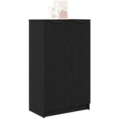 vidaXL Armoire à chaussures Noir Eiche - Armoire à chaussures - Publicité vidaXL Armoire à chaussures Noir Eiche - Armoire à chaussures - Publicité