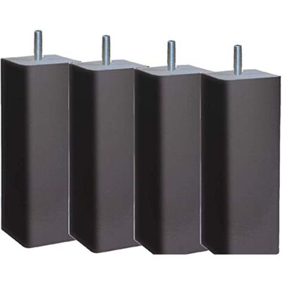 Margot 3700527831596 Carré Lot de 4 Pieds de Sommier, Gris Taupe, Hauteur 15 cm - Publicité Margot 3700527831596 Carré Lot de 4 Pieds de Sommier, Gris Taupe, Hauteur 15 cm - Publicité