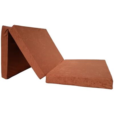 Natalia Spzoo Matelas lit futon Pliable Pliant 195 x 65 x 10 cm (1000-Marron Clair) - Publicité Natalia Spzoo Matelas lit futon Pliable Pliant 195 x 65 x 10 cm (1000-Marron Clair) - Publicité
