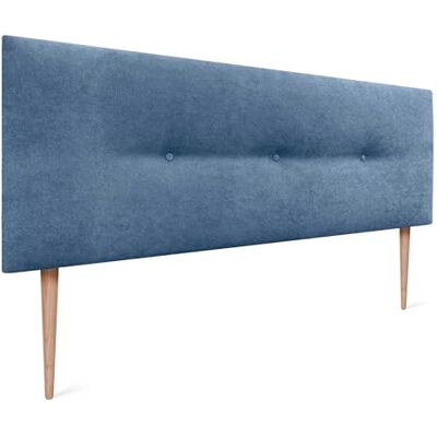 DHOME Tête de Lit en Similicuir ou Tissu Acualine avec Boutons Rembourrés Luxe et Moderne pour Chambre à Coucher (Tissu Bleu, 150x105cm pour Lits 150/160) - Publicité DHOME Tête de Lit en Similicuir ou Tissu Acualine avec Boutons Rembourrés Luxe et Moderne pour Chambre à Coucher (Tissu Bleu, 150x105cm pour Lits 150/160) - Publicité