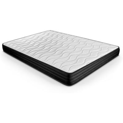 DUÉRMETE ONLINE Matelas viscoélastique Pocket Visco réversible (Face Hiver-été) fermeté Moyenne-Haute, épaisseur 13 cm, Anti-acariens, Anti-bactéries et hypoallergénique, 105 x 190 cm - Publicité DUÉRMETE ONLINE Matelas viscoélastique Pocket Visco réversible (Face Hiver-été) fermeté Moyenne-Haute, épaisseur 13 cm, Anti-acariens, Anti-bactéries et hypoallergénique, 105 x 190 cm - Publicité