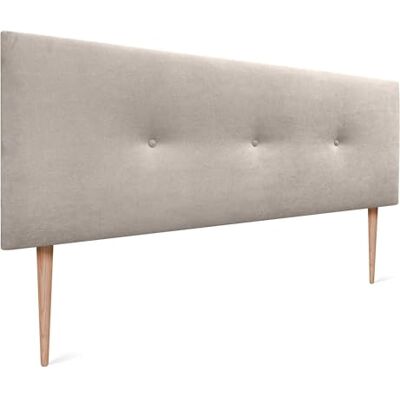 DHOME Tête de Lit en Similicuir ou Tissu Acualine Luxe Moderne avec Boutons Rembourrés Haut de Gamme pour Chambre à Coucher (Tissu Beige, 160x105cm pour Lits 150/160) - Publicité DHOME Tête de Lit en Similicuir ou Tissu Acualine Luxe Moderne avec Boutons Rembourrés Haut de Gamme pour Chambre à Coucher (Tissu Beige, 160x105cm pour Lits 150/160) - Publicité