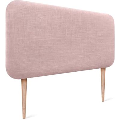 DHOME Tête de Lit Rembourrée Lisse Arrondie en Lin Naturel avec Pieds pour Mur Acoustique Têtes de Lit Absorbantes Tête de Lit Chambre à Coucher (Rose Pâle, 100cm) - Publicité DHOME Tête de Lit Rembourrée Lisse Arrondie en Lin Naturel avec Pieds pour Mur Acoustique Têtes de Lit Absorbantes Tête de Lit Chambre à Coucher (Rose Pâle, 100cm) - Publicité