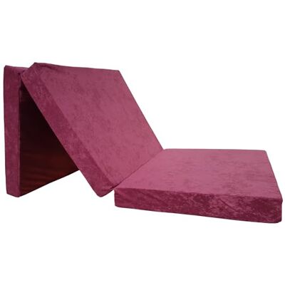 Natalia Spzoo Matelas lit futon Pliable Pliant 195 x 65 x 8 cm Choix des Couleurs (Pourpre 1224) - Publicité Natalia Spzoo Matelas lit futon Pliable Pliant 195 x 65 x 8 cm Choix des Couleurs (Pourpre 1224) - Publicité