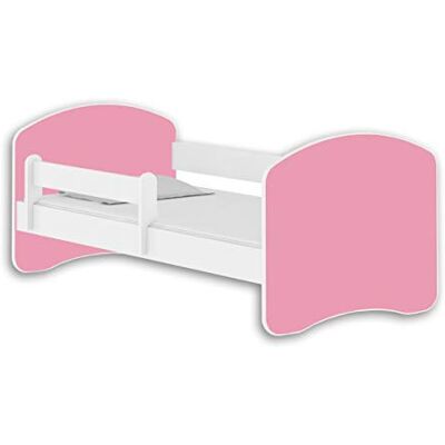 ACMA Lit Enfant Junior Sommier à Lattes Matelas sommier Gratuite Blanc Meubles pour Enfants II (160x80 cm, Blanc Rose) - Publicité ACMA Lit Enfant Junior Sommier à Lattes Matelas sommier Gratuite Blanc Meubles pour Enfants II (160x80 cm, Blanc Rose) - Publicité