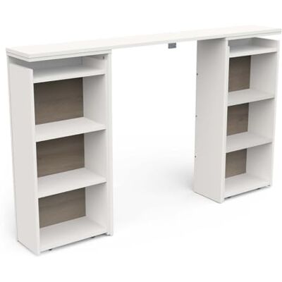Demeyere Tête De Lit avec Rangement avec 6 Niches en Bois – Compatible Lit 140x200 & Lit 160x200 – Coloris Blanc Mat – Chambre pour Adulte Clyde – 21,6 x 144,4 x 87,7 cm - Publicité Demeyere Tête De Lit avec Rangement avec 6 Niches en Bois – Compatible Lit 140x200 & Lit 160x200 – Coloris Blanc Mat – Chambre pour Adulte Clyde – 21,6 x 144,4 x 87,7 cm - Publicité