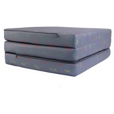 FORTISLINE Matelas pliant 195 x 80 x 9 cm Matelas pliable en 3 parties Matelas d'invité H2 Lit de camping pliable Lit de camping Housse lavable Pliable pour adulte Matelas de voyage - Publicité FORTISLINE Matelas pliant 195 x 80 x 9 cm Matelas pliable en 3 parties Matelas d'invité H2 Lit de camping pliable Lit de camping Housse lavable Pliable pour adulte Matelas de voyage - Publicité