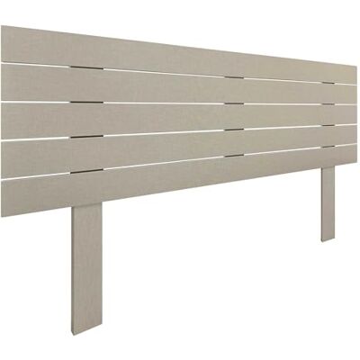DHOME Tête de lit en Bois MDF Recyclé avec Pieds Lit Horizontal Style Palettes Quincaillerie Incluse (Finition Lin, 160cm) - Publicité DHOME Tête de lit en Bois MDF Recyclé avec Pieds Lit Horizontal Style Palettes Quincaillerie Incluse (Finition Lin, 160cm) - Publicité