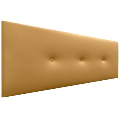 DHOME Tête de lit en Similicuir Lisse ou en Tissu Aculine avec Boutons rembourrés de Haute qualité Nouvelle Gamme DE Couleurs Tête de lit Deluxe (Similicuir Dorado, 145x50cm (Lits 120/135/140)) - Publicité DHOME Tête de lit en Similicuir Lisse ou en Tissu Aculine avec Boutons rembourrés de Haute qualité Nouvelle Gamme DE Couleurs Tête de lit Deluxe (Similicuir Dorado, 145x50cm (Lits 120/135/140)) - Publicité