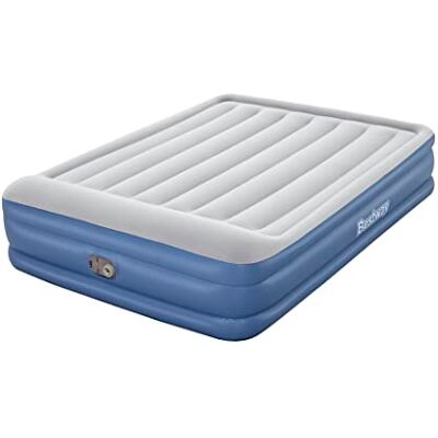 Bestway 80" x 60" x 18"/2.03m x 1.52m x 46cm Tritech Air Mattress Queen Built-in AC Pump - Publicité Bestway 80" x 60" x 18"/2.03m x 1.52m x 46cm Tritech Air Mattress Queen Built-in AC Pump - Publicité