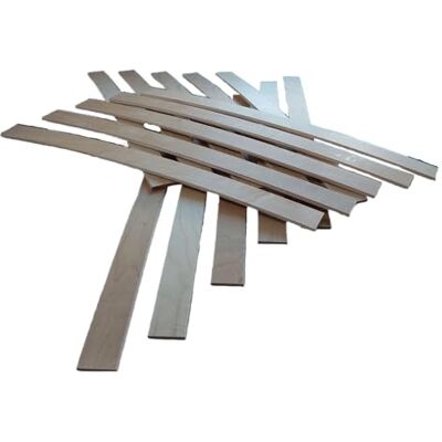 EBAC Literie Lot de 15 Lattes spécial/bz/clic clac 580x53x8 mm Bois hêtre Durable 7 Plis Remplacement Rechange Renfort pour sommier/bz/clic clac/canapé - Publicité EBAC Literie Lot de 15 Lattes spécial/bz/clic clac 580x53x8 mm Bois hêtre Durable 7 Plis Remplacement Rechange Renfort pour sommier/bz/clic clac/canapé - Publicité