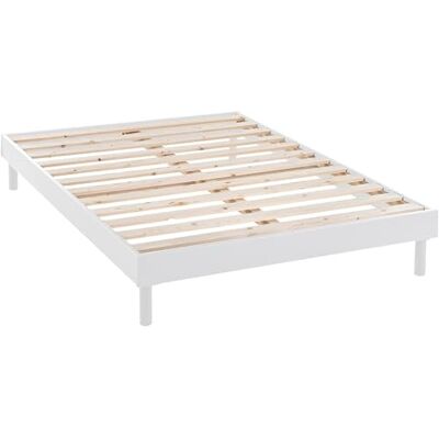 BLUE MOON Sommier Eco Easykit Blanc 160x200-12 Lattes Larges Hauteur 27cm Montage Rapide et Simple - Publicité BLUE MOON Sommier Eco Easykit Blanc 160x200-12 Lattes Larges Hauteur 27cm Montage Rapide et Simple - Publicité