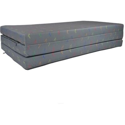 FORTISLINE Matelas de voyage pliable XL 195 x 120 x 8 cm Matelas d'invité pliable Certificat Oeko-Tex Housse microfibre amovible Mousse de polyuréthane Idéal pour le camping et les invités - Publicité FORTISLINE Matelas de voyage pliable XL 195 x 120 x 8 cm Matelas d'invité pliable Certificat Oeko-Tex Housse microfibre amovible Mousse de polyuréthane Idéal pour le camping et les invités - Publicité