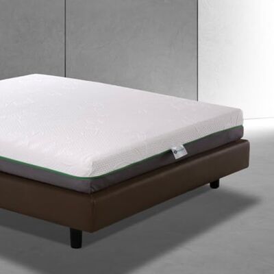 Bedshire Hybrid Matelas carré et demi français 120 x 200 à ressorts ensachés indépendants et 5 cm à mémoire de forme orthopédique entièrement amovible H 23 cm avec coussin offert Made in Italy - Publicité Bedshire Hybrid Matelas carré et demi français 120 x 200 à ressorts ensachés indépendants et 5 cm à mémoire de forme orthopédique entièrement amovible H 23 cm avec coussin offert Made in Italy - Publicité