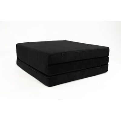 FORTISLINE Matelas d'appoint Pliant lit d'appoint lit d'invité futon Pouf 180x65x7 cm Couleur Noir - Publicité FORTISLINE Matelas d'appoint Pliant lit d'appoint lit d'invité futon Pouf 180x65x7 cm Couleur Noir - Publicité
