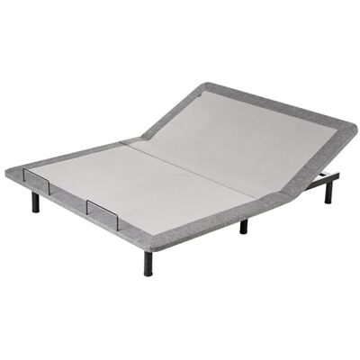 Beliani Sommier Électrique Réglable en Fer et Polyester 160 x 200 cm avec Télécommande Gris Brunoy - Publicité Beliani Sommier Électrique Réglable en Fer et Polyester 160 x 200 cm avec Télécommande Gris Brunoy - Publicité