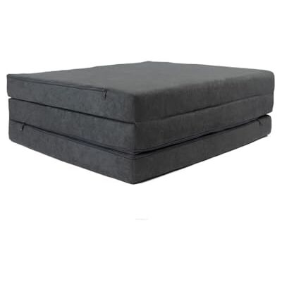 FORTISLINE Matelas d'appoint Pliant lit d'appoint lit d'invité futon Pouf 180x65x7 cm Couleur Gris - Publicité FORTISLINE Matelas d'appoint Pliant lit d'appoint lit d'invité futon Pouf 180x65x7 cm Couleur Gris - Publicité