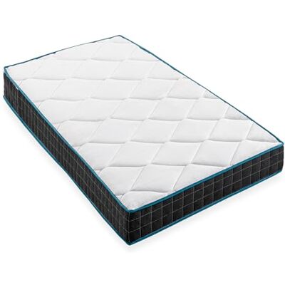 BLUE MOON Matelas Premium Atmosphere 90x190cm. 7 Zones de Confort. Épaisseur 19 cm. Ressorts Ensachés. Fabriqué en Belgique. Garantie 10ans - Publicité BLUE MOON Matelas Premium Atmosphere 90x190cm. 7 Zones de Confort. Épaisseur 19 cm. Ressorts Ensachés. Fabriqué en Belgique. Garantie 10ans - Publicité
