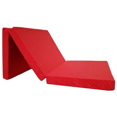 Natalia Spzoo Matelas lit futon Pliable Pliant 195 x 65 x 8 cm Choix des Couleurs (Rouge 3100) - Publicité Natalia Spzoo Matelas lit futon Pliable Pliant 195 x 65 x 8 cm Choix des Couleurs (Rouge 3100) - Publicité