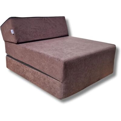 Natalia Spzoo Matelas de Jeunesse lit Fauteuil futon Pliable Pliant Choix des Couleurs Longueur 160 cm (Marron) - Publicité Natalia Spzoo Matelas de Jeunesse lit Fauteuil futon Pliable Pliant Choix des Couleurs Longueur 160 cm (Marron) - Publicité