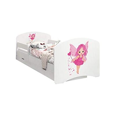 Happy Babies LIT D'ENFANT DOUBLE FACE AVEC TIROIR Design moderne avec bords sécurisés et matelas en mousse antichute 7 cm (Sorcière, 160/80) - Publicité Happy Babies LIT D'ENFANT DOUBLE FACE AVEC TIROIR Design moderne avec bords sécurisés et matelas en mousse antichute 7 cm (Sorcière, 160/80) - Publicité