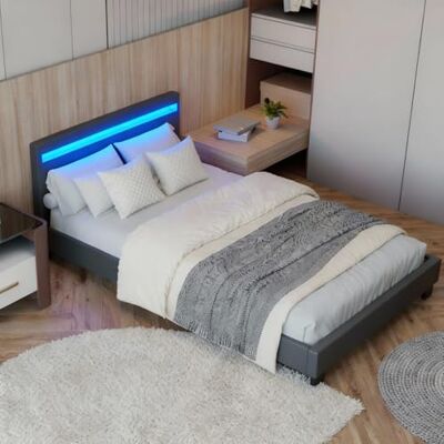 Juskys - Verona 120x200 - Upholstered bed - Publicité Juskys - Verona 120x200 - Upholstered bed - Publicité