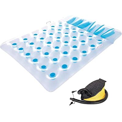 Bestway Matelas Gonflable lit de Plage 193 x 142 cm (Multicolore + Pompe à Pied) - Publicité Bestway Matelas Gonflable lit de Plage 193 x 142 cm (Multicolore + Pompe à Pied) - Publicité