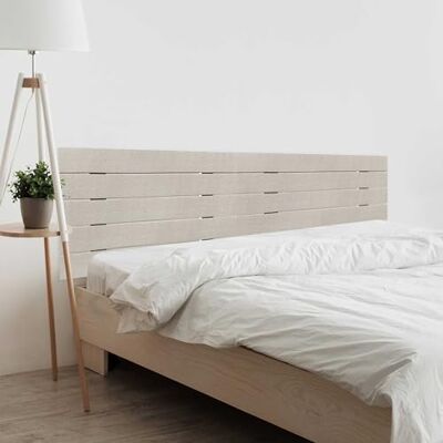 Dhome - Cabecero DM Palet Horizontal - Gris - Headboard - Publicité Dhome - Cabecero DM Palet Horizontal - Gris - Headboard - Publicité