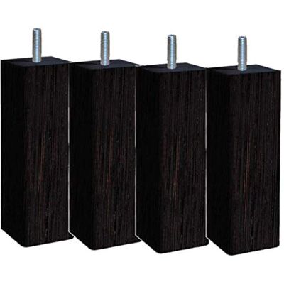Margot 3700527824086 Douceur Scandinave Carré Lot de 4 Pieds de lit Bois Wengé Hauteur 15 cm - Publicité Margot 3700527824086 Douceur Scandinave Carré Lot de 4 Pieds de lit Bois Wengé Hauteur 15 cm - Publicité