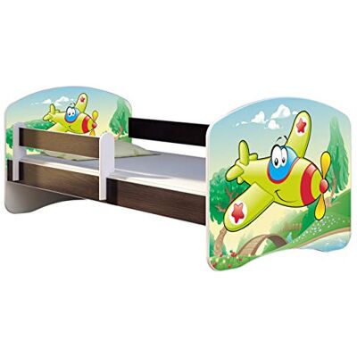 ACMA Lit Enfant Junior Sommier à Lattes Matelas sommier Gratuite WENGE Meubles pour Enfants II (29 Plane, 140 x 70 cm) - Publicité ACMA Lit Enfant Junior Sommier à Lattes Matelas sommier Gratuite WENGE Meubles pour Enfants II (29 Plane, 140 x 70 cm) - Publicité