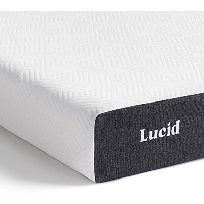 LUCID Matelas à mémoire de forme avec gel rafraichissant & charbon de bambou durable Oeko-Tex 13 cm epaisseur, Ferme, 160x190 cm, 2 personnes - Publicité LUCID Matelas à mémoire de forme avec gel rafraichissant & charbon de bambou durable Oeko-Tex 13 cm epaisseur, Ferme, 160x190 cm, 2 personnes - Publicité