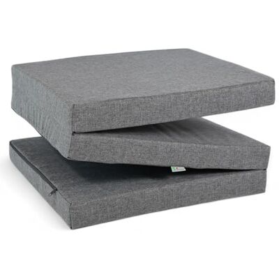 FORTISLINE Matelas Pliant 3 Parties 180 x 65 x 7 cm, Gris foncé déperlant Matelas d’appoint Pliable pour invité, Voyage et Camping, Housse Lavable - Publicité FORTISLINE Matelas Pliant 3 Parties 180 x 65 x 7 cm, Gris foncé déperlant Matelas d’appoint Pliable pour invité, Voyage et Camping, Housse Lavable - Publicité