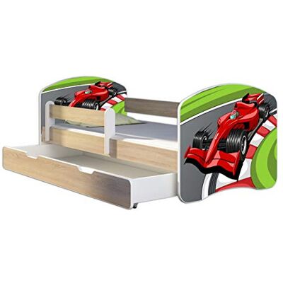 ACMA Lit Enfant Junior TIROIR Matelas Gratuite CHÊNE Sonoma II (06 Formule 1, 160 x 80 cm + tiroir) - Publicité ACMA Lit Enfant Junior TIROIR Matelas Gratuite CHÊNE Sonoma II (06 Formule 1, 160 x 80 cm + tiroir) - Publicité