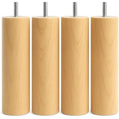 SCM Créations Lot de 4 Pieds de lit et sommier à Visser 30 cm Hêtre Naturel - Publicité SCM Créations Lot de 4 Pieds de lit et sommier à Visser 30 cm Hêtre Naturel - Publicité