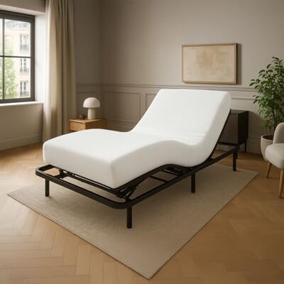 SAMPUR Matelas Visco Dream pour Lit Electrique Mémoire de Forme et Mousse Haute Résilience Soutien Mi-Ferme et Accueil Moelleux Epaisseur 17 cm (70 x 190 cm) - Publicité SAMPUR Matelas Visco Dream pour Lit Electrique Mémoire de Forme et Mousse Haute Résilience Soutien Mi-Ferme et Accueil Moelleux Epaisseur 17 cm (70 x 190 cm) - Publicité