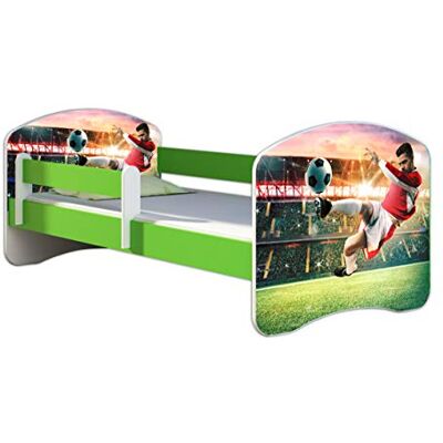 ACMA Lit Enfant Junior Sommier à Lattes Matelas sommier Gratuite Vert Meubles pour Enfants II (37 Joueur de Foot 2, 160 x 80 cm) - Publicité ACMA Lit Enfant Junior Sommier à Lattes Matelas sommier Gratuite Vert Meubles pour Enfants II (37 Joueur de Foot 2, 160 x 80 cm) - Publicité