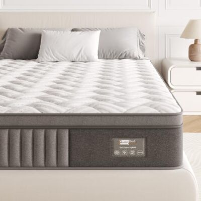BedStory Matelas 90x190x20cm, Matelas à Ressorts ensachés et à mémoire de Forme, Renfort périphérique Ergonomique Matelas, Durable et Doux pour la Peau, Durable et Respirant - Publicité BedStory Matelas 90x190x20cm, Matelas à Ressorts ensachés et à mémoire de Forme, Renfort périphérique Ergonomique Matelas, Durable et Doux pour la Peau, Durable et Respirant - Publicité