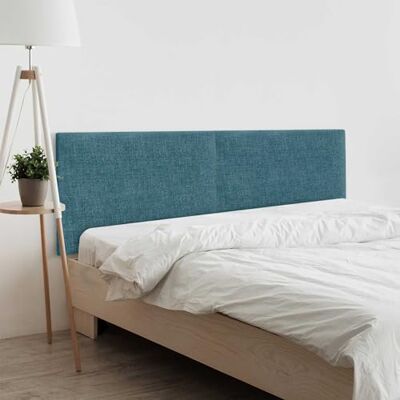 DHOME Tête de lit en Lin Naturel uni tapissée Chambre à Coucher Moderne Top Trending (Turquoise, 180cm Double (Lits 180/190)) - Publicité DHOME Tête de lit en Lin Naturel uni tapissée Chambre à Coucher Moderne Top Trending (Turquoise, 180cm Double (Lits 180/190)) - Publicité