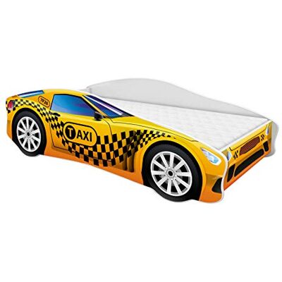 ACMA Lit Voiture Enfant 160x80 cm Modèle 10 avec Matelas et Sommier à Lattes Lit Junior Voiture pour Garçon, Lit Enfant Design Voiture pour Chambre d’Enfant avec Barrière de Sécurité - Publicité ACMA Lit Voiture Enfant 160x80 cm Modèle 10 avec Matelas et Sommier à Lattes Lit Junior Voiture pour Garçon, Lit Enfant Design Voiture pour Chambre d’Enfant avec Barrière de Sécurité - Publicité