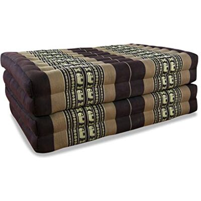 Livasia Matelas pliable durable en kapok 200x80x8cm Matelas d’invité, Matelas pliable pour camionnette, Tapis de yoga, Lit d’invité pliable, Chaise longue pour le jardin et le balcon (Marron/Éléphants) - Publicité Livasia Matelas pliable durable en kapok 200x80x8cm Matelas d’invité, Matelas pliable pour camionnette, Tapis de yoga, Lit d’invité pliable, Chaise longue pour le jardin et le balcon (Marron/Éléphants) - Publicité
