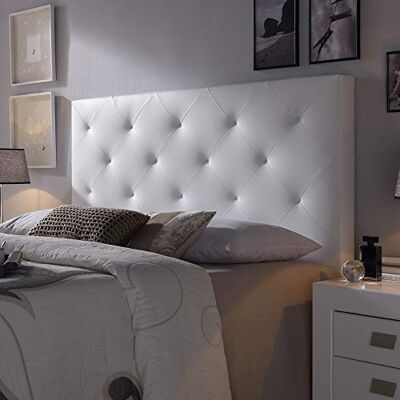 MarcKonfort - Rombo 140x60 - Blanc - Headboard - Publicité MarcKonfort - Rombo 140x60 - Blanc - Headboard - Publicité
